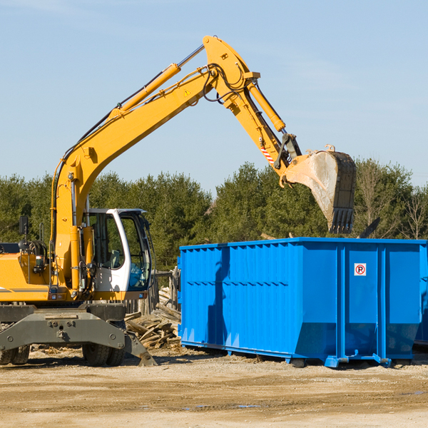 can i choose the location where the residential dumpster will be placed in Pacific WI